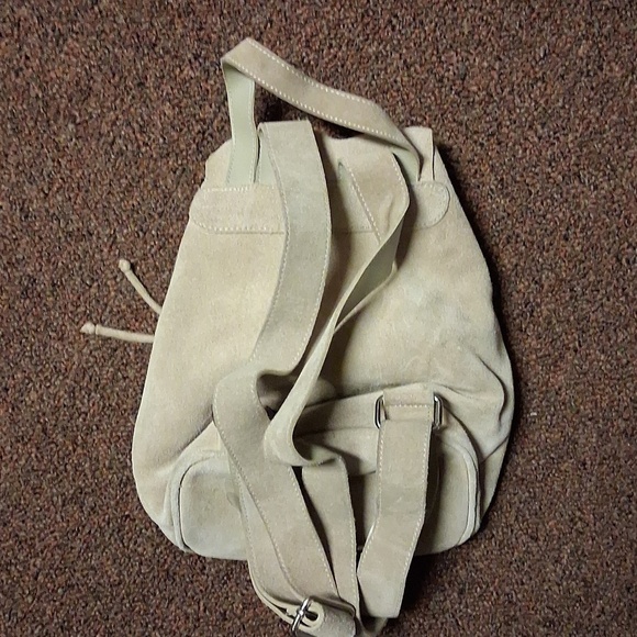 Ugg Mini Suede Leather Backpack Beige  RARE main image 6